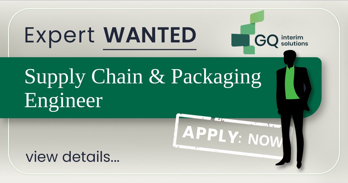 Supply Chain & Packaging Engineer - GQ Interim