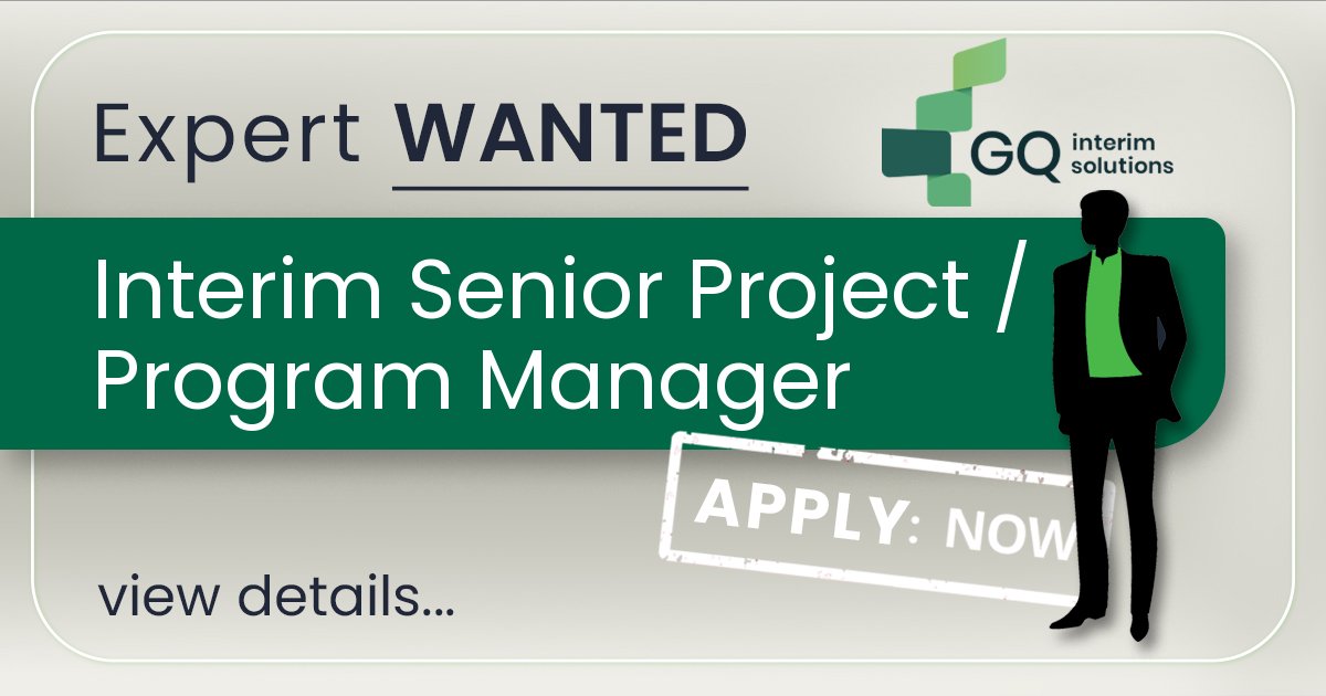 Interim Senior Project / Program Manager - GQ Interim